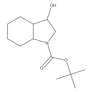 tert-butyl 3-hydroxy-octahydro-1H-indole-1-carboxylate结构式