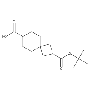 2-Boc-2,5-diazaspiro[3.5]nonane-7-carboxylic Acid结构式