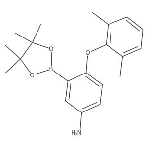 4-(2,6-Dimethylphenoxy)-3-(4,4,5,5-tetramethyl-1,3,2-dioxaborolan-2-yl)aniline结构式