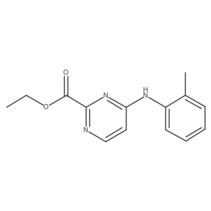Ethyl 4-[(2-methylphenyl)amino]pyrimidine-2-carboxylate Structure
