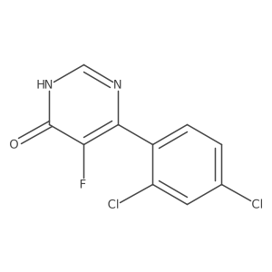 6-(2,4-Dichlorophenyl)-5-fluoro-3,4-dihydropyrimidin-4-one Structure