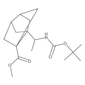 Methyl 5-(1-{[(tert-butoxy)carbonyl]amino}ethyl)tricyclo[3.3.0.0,3,7]octane-1-carboxylate Structure