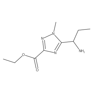 ethyl 5-[(1S)-1-aminopropyl]-1-methyl-1H-1,2,4-triazole-3-carboxylate Structure
