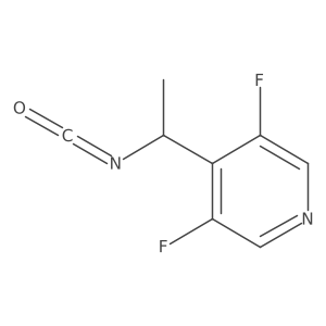 3,5-Difluoro-4-(1-isocyanatoethyl)pyridine Structure
