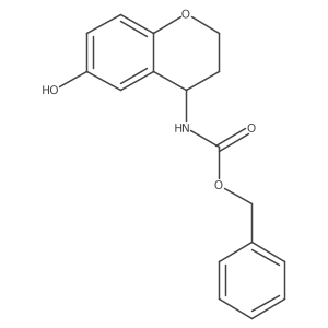 benzyl N-[(4S)-6-hydroxy-3,4-dihydro-2H-1-benzopyran-4-yl]carbamate结构式
