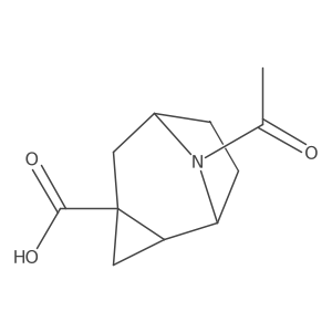 rac-(1R,2S,4R,6S)-9-acetyl-9-azatricyclo[4.2.1.0,2,4]nonane-4-carboxylic acid结构式