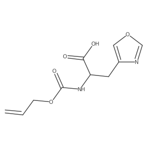 3-(1,3-Oxazol-4-yl)-2-{[(prop-2-en-1-yloxy)carbonyl]amino}propanoic acid Structure