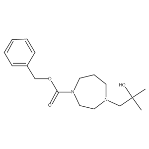 Benzyl 4-(2-hydroxy-2-methylpropyl)-1,4-diazepane-1-carboxylate Structure