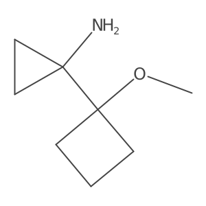 1-(1-Methoxycyclobutyl)cyclopropan-1-amine Structure
