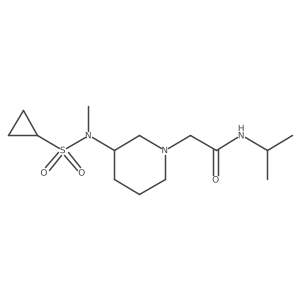 2-[3-(N-methylcyclopropanesulfonamido)piperidin-1-yl]-N-(propan-2-yl)acetamide Structure