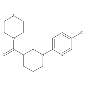 4-[1-(5-Chloropyridin-2-yl)piperidine-3-carbonyl]thiomorpholine Structure