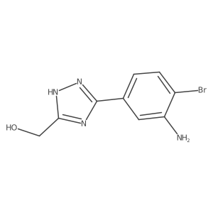 [3-(3-amino-4-bromophenyl)-1H-1,2,4-triazol-5-yl]methanol Structure