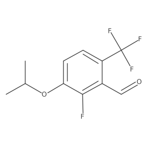 2-Fluoro-3-isopropoxy-6-(trifluoromethyl)benzaldehyde结构式