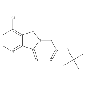 tert-butyl 2-{4-chloro-7-oxo-5H,6H,7H-pyrrolo[3,4-b]pyridin-6-yl}acetate Structure