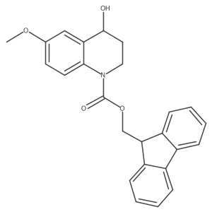 (9H-fluoren-9-yl)methyl 4-hydroxy-6-methoxy-1,2,3,4-tetrahydroquinoline-1-carboxylate Structure