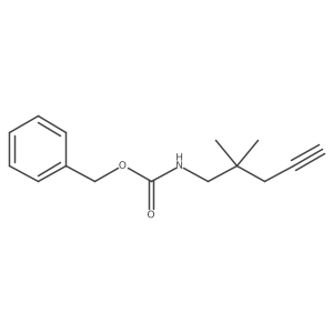 benzyl N-(2,2-dimethylpent-4-yn-1-yl)carbamate结构式