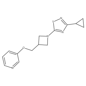3-{[1-(3-Cyclopropyl-1,2,4-thiadiazol-5-yl)azetidin-3-yl]methoxy}pyridine Structure