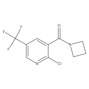 Azetidin-1-yl(2-chloro-5-(trifluoromethyl)pyridin-3-yl)methanone Structure
