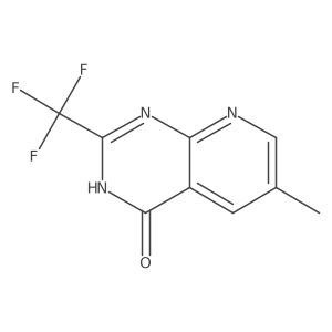 6-methyl-2-trifluoromethyl-3H-pyrido[2,3-d]pyrimidin-4-one结构式
