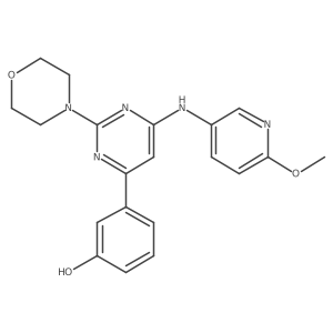 3-(6-(6-Methoxypyridin-3-ylamino)-2-morpholinopyrimidin-4-yl)phenol Structure