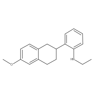 Ethyl[2-(6-methoxy-1,2,3,4-tetrahydronaphthalen-2-yl)phenyl]amine结构式