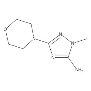 2-Methyl-5-morpholin-4-yl-1,2,4-triazol-3-amine Structure