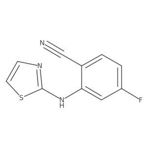 4-Fluoro-2-(1,3-thiazol-2-ylamino)benzonitrile Structure
