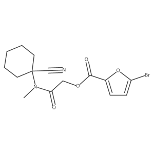 [(1-Cyanocyclohexyl)(methyl)carbamoyl]methyl 5-bromofuran-2-carboxylate结构式