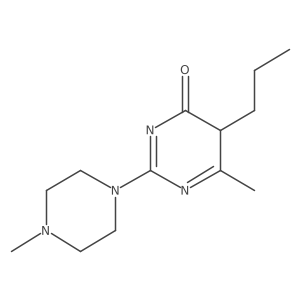 6-methyl-2-(4-methylpiperazin-1-yl)-5-propyl-5H-pyrimidin-4-one Structure