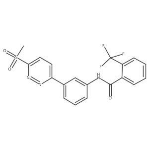 N-(3-(6-(methylsulfonyl)pyridazin-3-yl)phenyl)-2-(trifluoromethyl)benzamide Structure
