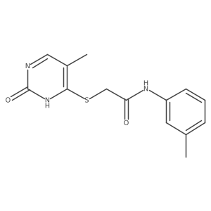 2-((5-methyl-2-oxo-1,2-dihydropyrimidin-4-yl)thio)-N-(m-tolyl)acetamide Structure