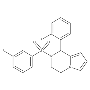 2-(3-fluorobenzenesulfonyl)-1-(2-fluorophenyl)-1H,2H,3H,4H-pyrrolo[1,2-a]pyrazine结构式