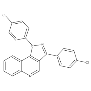 1,3-bis(4-chlorophenyl)-1H-pyrazolo[4,3-c]quinoline结构式