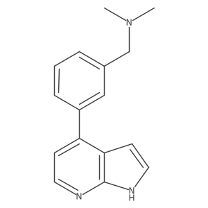Dimethyl-[3-(1h-pyrrolo[2,3-b]pyridin-4-yl)-benzyl]-amine结构式