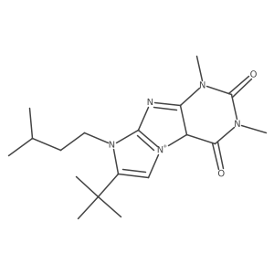 7-tert-butyl-2,4-dimethyl-6-(3-methylbutyl)-9aH-purino[7,8-a]imidazol-9-ium-1,3-dione结构式
