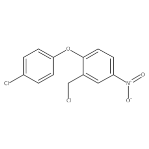 2-(Chloromethyl)-1-(4-chlorophenoxy)-4-nitrobenzene结构式