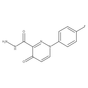 1-(4-Fluorophenyl)-4-oxopyridazine-3-carbohydrazide结构式