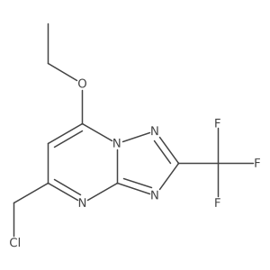 5-(Chloromethyl)-7-ethoxy-2-(trifluoromethyl)-[1,2,4]triazolo[1,5-a]pyrimidine结构式