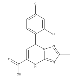 7-(2,4-Dichlorophenyl)-2-methyl-3,7-dihydro[1,2,4]triazolo[1,5-a]pyrimidine-5-carboxylic acid Structure