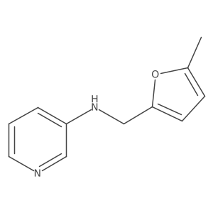 N-[(5-methylfuran-2-yl)methyl]pyridin-3-amine结构式