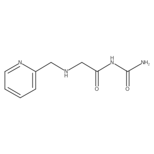 N-(Aminocarbonyl)-2-[(2-pyridinylmethyl)amino]acetamide Structure