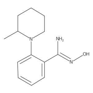 N-Hydroxy-2-(2-methylpiperidin-1-yl)benzimidamide Structure