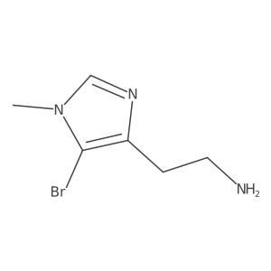 2-(5-bromo-1-methyl-1H-imidazol-4-yl)ethan-1-amine结构式