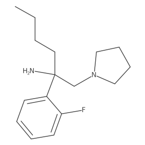 I+/--Butyl-I+/--(2-fluorophenyl)-1-pyrrolidineethanamine结构式