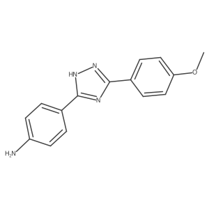 4-[5-(4-methoxyphenyl)-4H-1,2,4-triazol-3-yl]aniline Structure