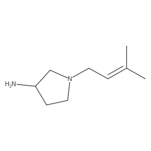 (3S)-1-(3-Methyl-2-buten-1-yl)-3-pyrrolidinamine结构式