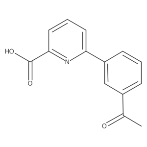 6-(3-Acetylphenyl)picolinic acid结构式