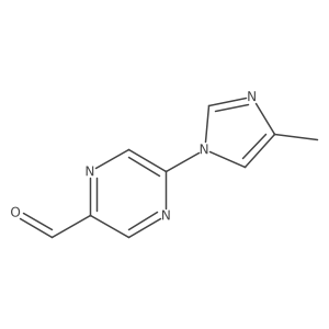 5-(4-Methyl-1h-imidazol-1-yl)-2-pyrazinecarboxaldehyde Structure