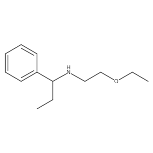 (2-Ethoxyethyl)(1-phenylpropyl)amine Structure