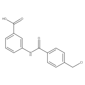 Benzoic acid, 3-[[4-(chloromethyl)benzoyl]amino]- Structure